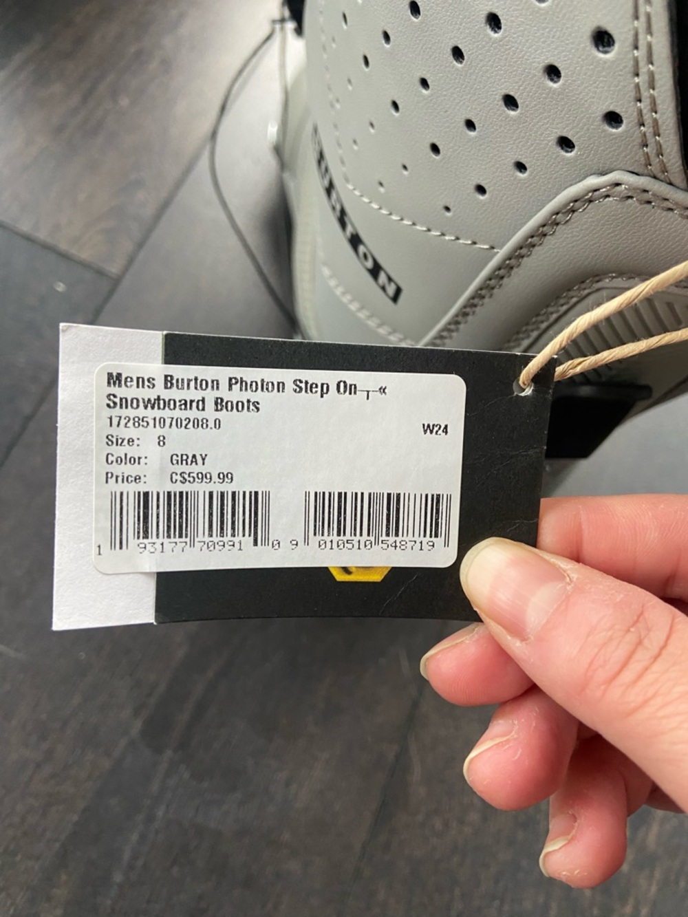 Burton Kids Snowboard Boots Photon 50 in Gray and Black - Picture 6 of 6